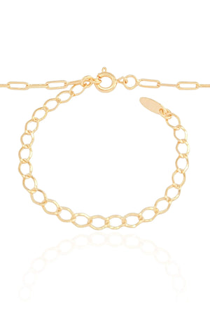 Choker Elos Lisos Banhado a Ouro 18K