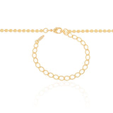 Choker Plaquinhas Redondas Lisas Banhado a Ouro 18K