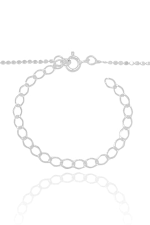 Choker Bolinhas Achatadas Ródio Branco