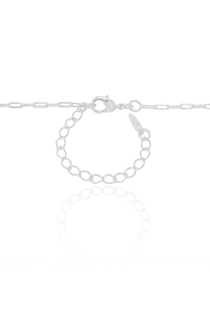 Gargantilha Longa Elos 2 mm Ródio Branco