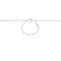 Gargantilha Longa Elos 2 mm Ródio Branco