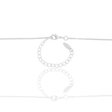 Gargantilhas Venezianas 5 x 45 + 5 cm Ródio Branco