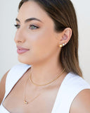 Choker Bolinhas 3 mm Banhado a Ouro 18K