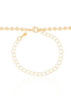 Choker Bolinhas 3 mm Banhado a Ouro 18K