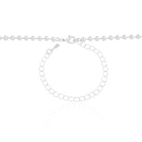 Choker Bolinhas 3 mm Ródio Branco