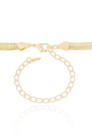 Choker Snake 6 mm Banhado a Ouro 18K