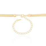 Choker Snake 6 mm Banhado a Ouro 18K