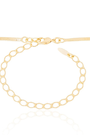 Choker Malha Fita 2 mm Banhado a Ouro 18K