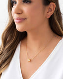 Gargantilha Veneziana Bolinha 12 mm Banhado a Ouro 18K