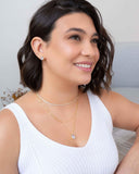 Conjunto Gota Cristal Banhado a Ouro 18K