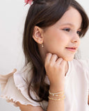 Pulseira Infantil Riviera Cristal Banhado a Ouro 18K