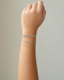 Pulseira Corda de Violão Ródio Branco