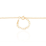 Gargantilha Infantil Pontos de Luz Cristal Banhado a Ouro 18K