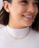 Choker Elos Duplos Banhado a Ouro 18K