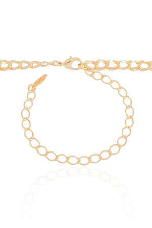 Choker Elos Duplos Banhado a Ouro 18K