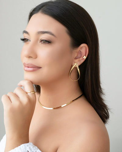 Piercing Liso Flat 3mm Banhado a Ouro 18K
