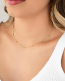 Choker Bolinhas Banhado a Ouro 18K