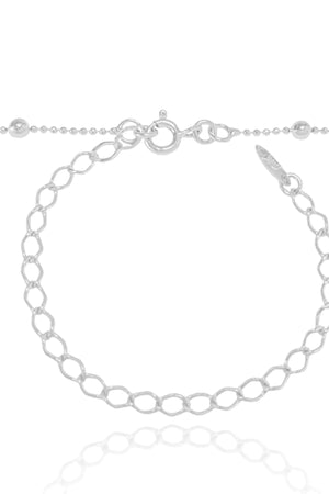 Choker Bolinhas Ródio Branco