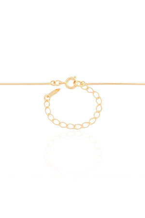 Gargantilha Longa Rabo de Rato Banhado a Ouro 18K