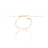 Gargantilha Detalhes Pingente Redondo Ponto de Luz Banhado a Ouro 18K