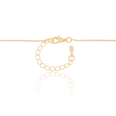 Colar Veneziana Bolinhas 5 mm Banhado a Ouro 18K - 40 cm
