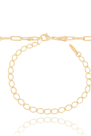 Choker Elos 3x9 mm Banhado a Ouro 18K