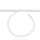 Choker Riviera Cristal Ródio Branco