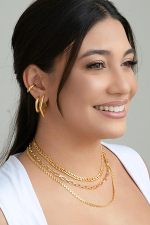 Piercing Tubo Liso Banhado a Ouro 18K