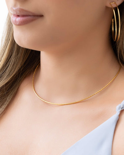Aro Flexível Banhado a Ouro 18K - 40 cm