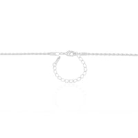 Gargantilha Longa Cordão Baiano Ródio Branco