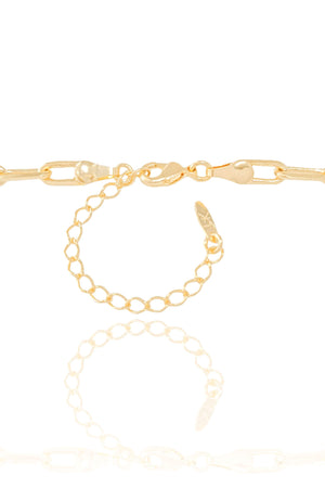 Gargantilha Elos 5 mm Lisos Banhado a Ouro 18K