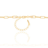Gargantilha Elos 5 mm Lisos Banhado a Ouro 18K