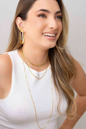 Choker Elos Grumet Banhado a Ouro 18K