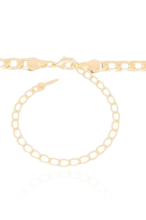 Choker Elos Grumet Banhado a Ouro 18K