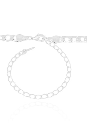 Choker Elos Grumet Ródio Branco
