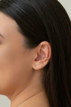 Piercing Torcido Banhado a Ouro 18K