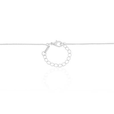 Colar Veneziana Pérola Ródio Branco - 40 cm