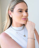 Gargantilha Veneziana Coração Liso Ródio Branco