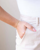 Pulseira Plaquinhas Redondas Achatadas Banhado a Ouro 18K