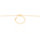 Gargantilha com Canutilhos Retangular Banhado a Ouro 18K