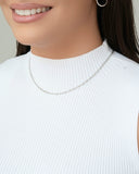 Gargantilha Elos 2.5 mm Ródio Branco