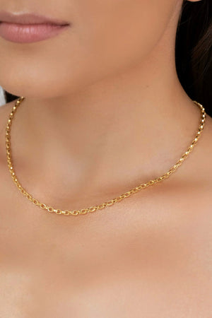 Choker Elos Portugueses Banhado a Ouro 18K