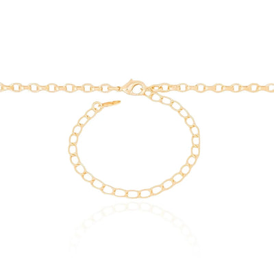 Choker Elos Portugueses Banhado a Ouro 18K - 31 cm