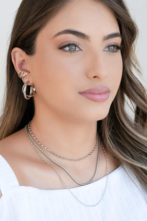 Choker Elos Portugueses Ródio Branco