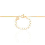 Gargantilha Veneziana Ponto de Luz Cristal Banhado a Ouro 18K