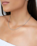 Choker Cordão Baiano Ródio Branco