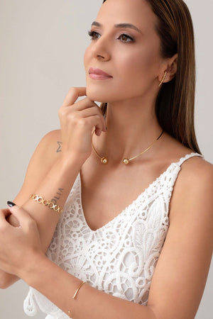 Bracelete Fio Banhado a Ouro 18K