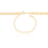 Choker Elos Duplos 5 mm Banhado a Ouro 18K