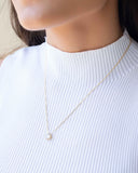 Gargantilha Veneziana Ponto de Luz Cristal Banhado a Ouro 18K