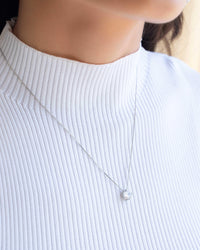 Gargantilha Veneziana Ponto de Luz Cristal Ródio Branco